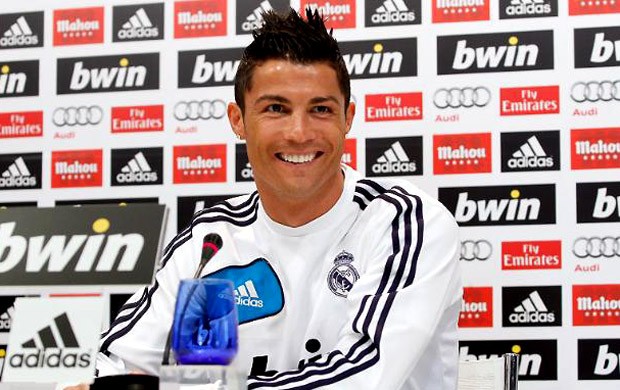 Cristiano Ronaldo na entrevista do Real Madrid (Foto: Divulgação / Site Oficial do Real Madrid)