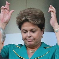 Dilma vai a estádio e é hostilizada por público (José Patrício/Estadão Conteúdo)
