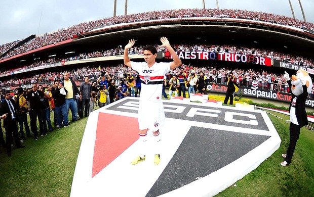 Paulo henrique ganso são paulo apresentação (Foto: Marcos Ribolli / Globoesporte.com)