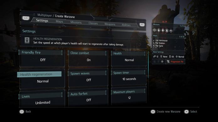 Killzone Shadow Fall: como criar uma sala de jogo no modo multiplayer (Foto: Reprodução/Murilo Molina)