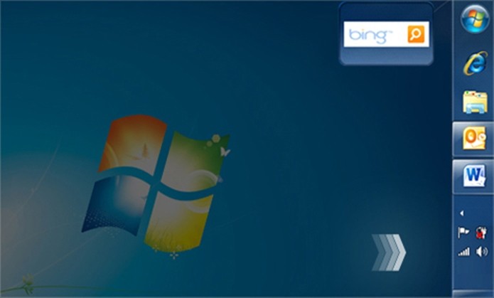 Barra de tarefas do Windows 7 pode ficar na lateral, em baixo ou em cima da tela (Foto: Divulgação/Microsoft)