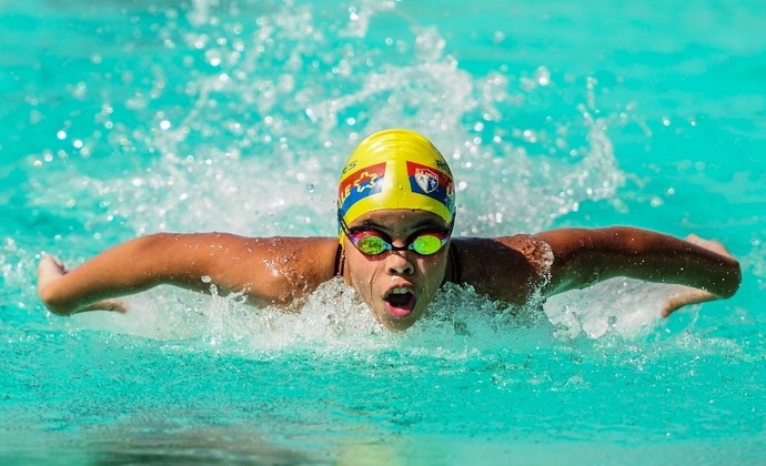 Stephanie Rodrigues - natação do Amazonas  (Foto: Michael Dantas/Sejel)