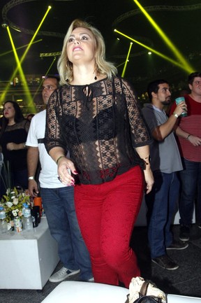 Ex-paquita Ana Paula Almeida em festa no Rio (Foto: Marcos Ferreira/ Brazil News)