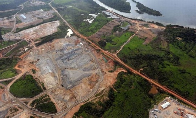 Vista aérea de Belo Monte (Foto: Evaristo Sá / AFP)