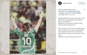 Valdivia dá adeus ao Palmeiras: 
