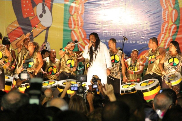 OLUDUM ABRE O CARNAVAL DE SALVADOR (Foto: JC PEREIRA / AGNEWS)