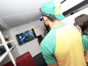 TV 3D na sétima Olimpíada do Conhecimento (Foto: Maurício Nascimento)