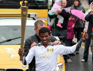 tocha olímpica haile Gebrselassie (Foto: Agência Getty Images)