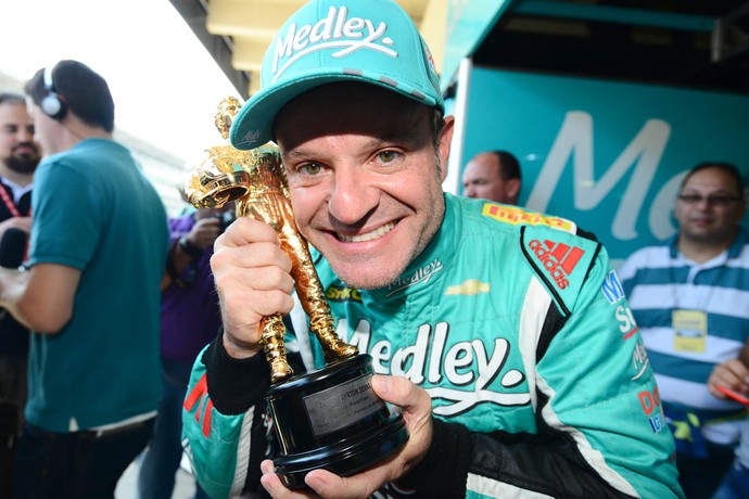 Rubens Barrichello faz a pole da Corrida do Milhão, neste sábado (Foto: Duda Bairros) Rubens Barrichello faz a pole da Corrida do Milhão, neste sábado (Foto: Duda Bairros)