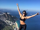 Laura Keller sobe Pedra da Gávea e exibe boa forma foto postada na web