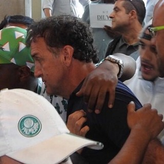 Palmeiras Cuca desembarque (Foto: Tossiro Neto)