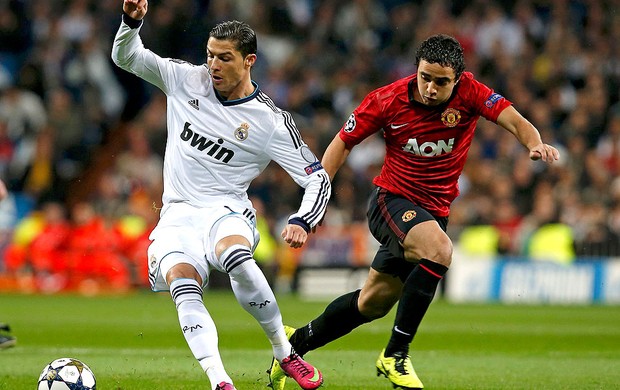 Cristiano Ronaldo na partida do Real Madrid contra o Manchester United (Foto: Reuters)