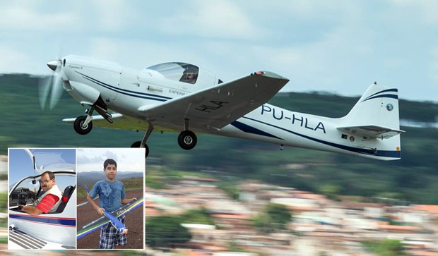 [Brasil] Piloto que construiu próprio avião e o filho morrem em queda no Sul de MG Montagem