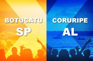 Botucatu x Coruripe (Foto: Domingão do Faustão / TV Globo)