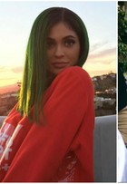 Kylie Jenner muda mais uma vez o visual a aparece com cabelos verdes