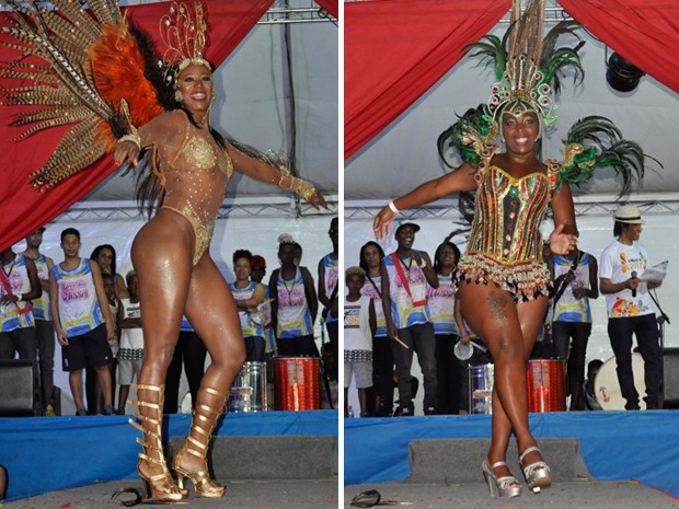 Vanderleia foi eleita a 2ª Princesa e Kênia levou a faixa de 1ª Princesa do carnaval em Poços (Foto: Lúcia Ribeiro/G1) Vanderleia foi eleita a 2ª Princesa e Kênia levou a faixa de 1ª Princesa do carnaval em Poços (Foto: Lúcia Ribeiro/G1)