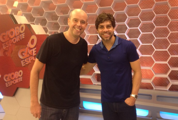 Juninho Pernanbucano estreia na mesa tática do Globo Esporte  (Foto: Pedro Ivo Salles)