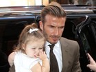 Victoria e David Beckham almoçam com a filha após desfile em Nova York