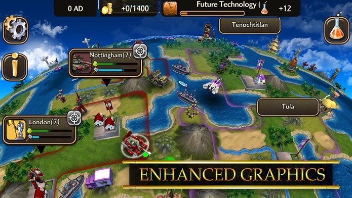 Novo Civilization para iPhone e iPad permite controlar líderes importantes da história (Foto: Divulgação)