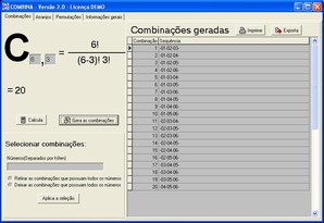 Calculadora de combinacoes Calculadora de combinacoes