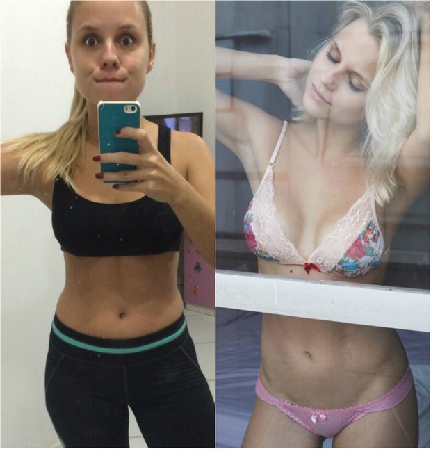 Daniela Carvalho, ex-&#39;Malhação&#39;, faz dieta e passa do manequim 40 para 34 (Foto: Reprodução do Instagram e Ana Monteiro/Divulgação)