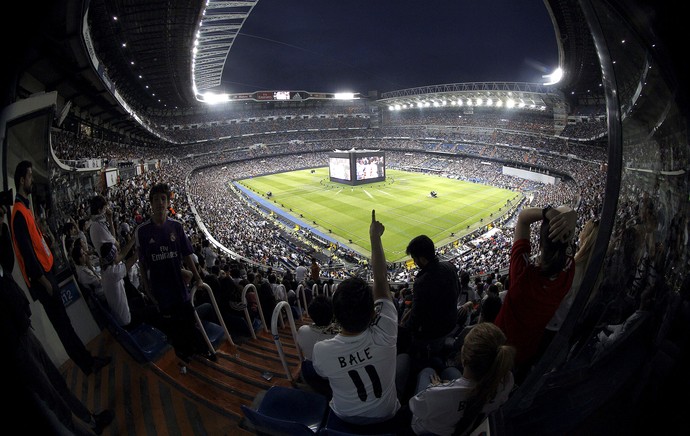torcida real madrid estádio Santiago bernabéu final da liga dos campeões (Foto: Agência EFE)
