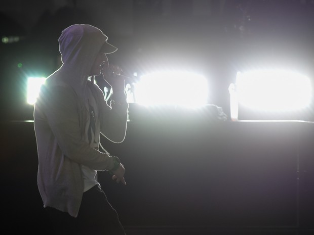 Eminem faz show no Lollapalooza em So Paulo (Foto: Flavio Moraes/G1)