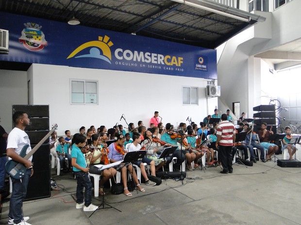 Orquestra "Uma Música em Minha Vida", de Cabo Frio (Foto: Horácio CF Zone) Orquestra "Uma Música em Minha Vida", de Cabo Frio (Foto: Horácio CF Zone)