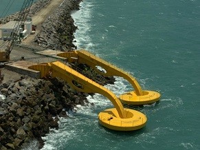 Desde 2009, usina experimental gera energia a partir das ondas do mar no Ceará (Foto: Divulgação)
