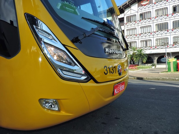 Ônibus não saíram das garagens na manhã desta segunda (Foto: Jaime Batista da Silva/Divulgação)