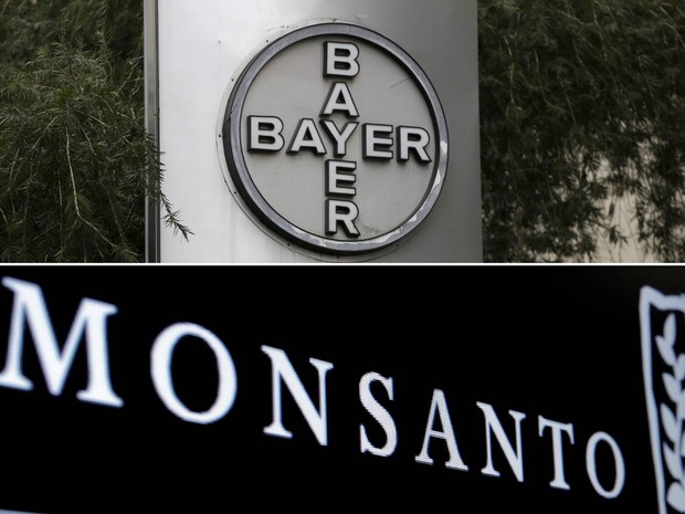Bayer faz proposta de US$ 62 bilhões pela Monsanto (Foto: Marco Bello/Reuters/Arquivo; Brendan McDermid/Reuters/Arquivo)