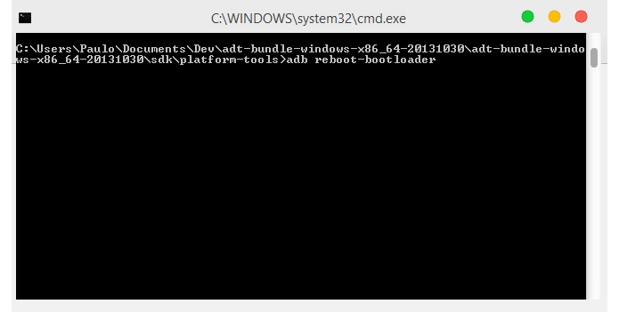 Acesse o modo bootloader (Foto: Reprodução/Paulo Alves)