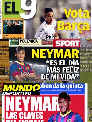 neymar jornais espanha (Foto: Reprodução)