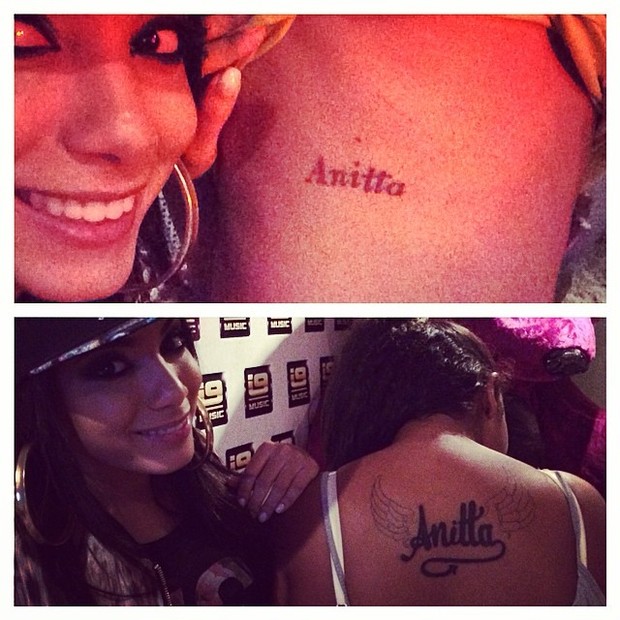 Ego Anitta Mostra Tatuagens De Fãs Com Seu Nome Notícias De Famosos 
