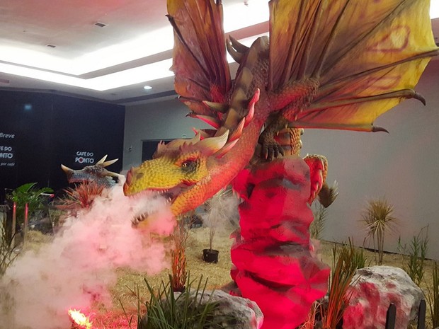 Dragões estão expostos pelo Buriti Shopping em Aparecida de Goiânia, Goiás (Foto: Divulgação/ Buriti Shopping) Dragões estão expostos pelo Buriti Shopping em Aparecida de Goiânia, Goiás (Foto: Divulgação/ Buriti Shopping)