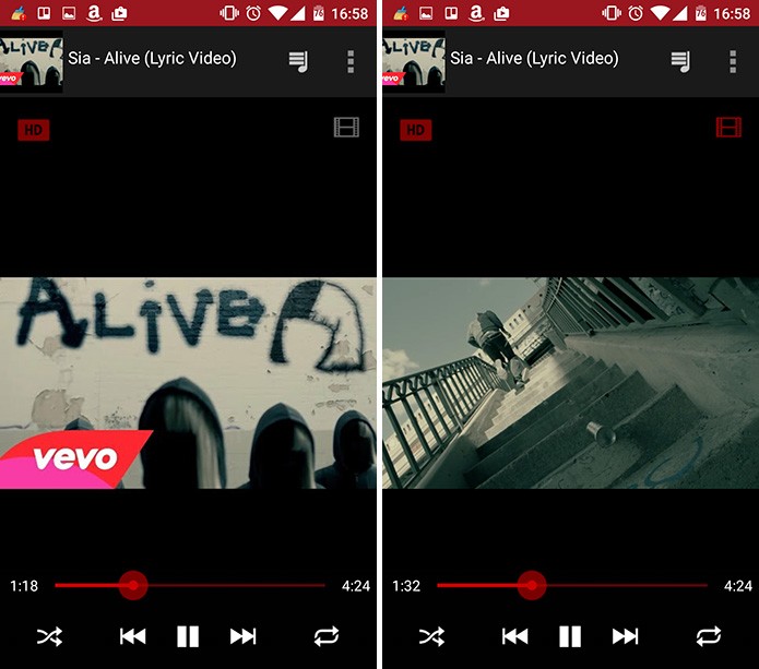 FireTube permite que o usuário reproduza o vídeo ou só o áudio em segundo plano (Foto: Reprodução/Elson de Souza)