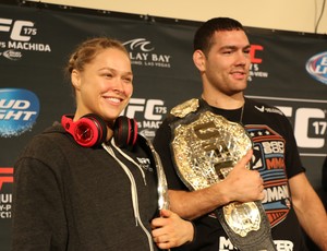 Ronda Rousey e Chris Weidman UFC MMA (Foto: Evelyn Rodrigues)