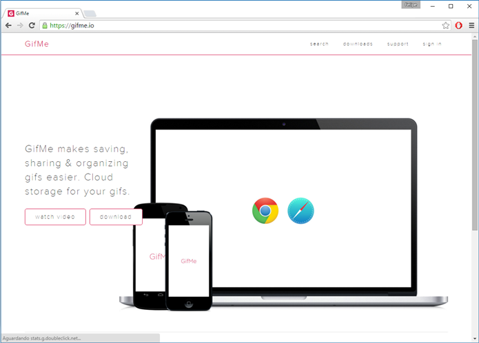 GifMe é uma extensão para Google Chrome (Foto: Felipe Alencar/TechTudo)