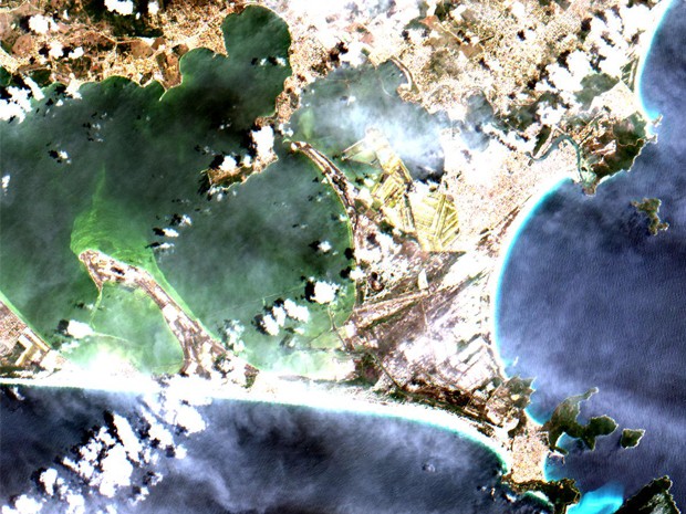 Primeiras imagens feitas pelo satélite Cbers-4 são divulgadas pelo Inpe (Foto: Divulgação/ Inpe)