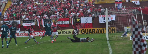 Gol do Joinville diante do Goiás (Foto: Divulgação / JEC)