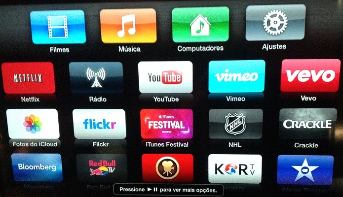Organizando os ícones da Apple TV (Foto: Reprodução/Edivaldo Brito)