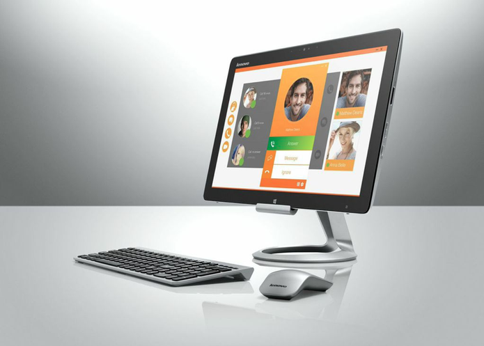 O Herizon é, segundo a Lenovo, o All-in-One mais fino do mundo (Foto: Divulgação/Lenovo) O Herizon é, segundo a Lenovo, o All-in-One mais fino do mundo (Foto: Divulgação/Lenovo)