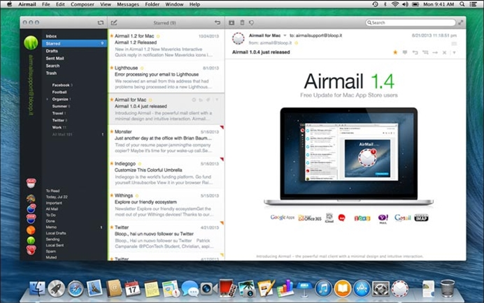 AirMail oferece melhor interface e mais recursos que app oficial da Apple (Foto: Divulgação)