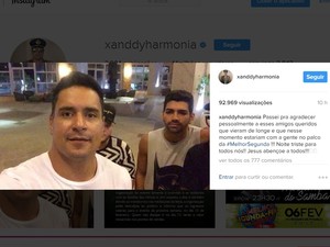 Cantor gravou vídeo para lamentar morte de seguranças do evento (Foto: Reprodução/ Instagram)