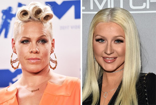 Pink anuncia que fez as pazes com Christina Aguilera