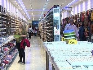 Loja no centro de Campinas (Foto: Reprodução/ EPTV)
