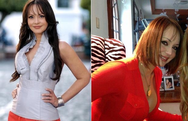 À esq.: Visual de Gabriela Spanic na última novela que protagonizou, "La Otra Cara del Alma" / À dir.: Foto recente da atriz postada em seu Facebook (Foto: Reprodução / Facebook) À esq.: Visual de Gabriela Spanic na última novela que protagonizou, "La Otra Cara del Alma" / À dir.: Foto recente da atriz postada em seu Facebook (Foto: Reprodução / Facebook)