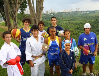 Jovens do programa Atleta Cidadão, de São José dos Campos (Foto: Ronny Santos / PMSJC)