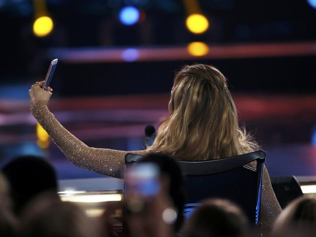 Jennifer Lopez no ‘American Idol’ em Los Angeles, nos Estados Unidos (Foto: Mario Anzuoni/ Reuters)