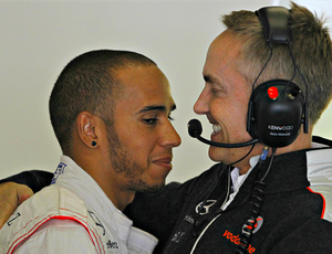 Lewis Hamilton e Martin Whitmarsh (Foto: AFP)